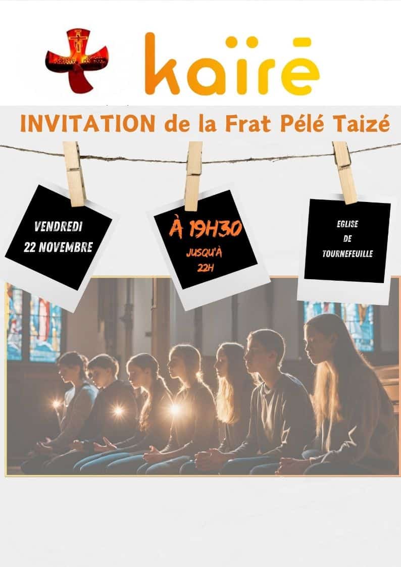 Prat Pélé Taizé le 22 novembre 2024 à l'église de Tournefeuille